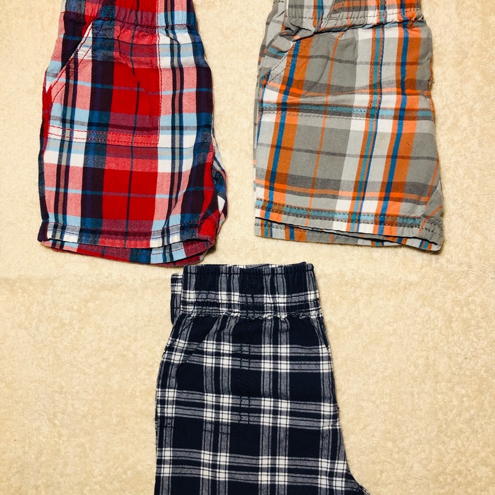 Plaid Shorts Bundle 9mos